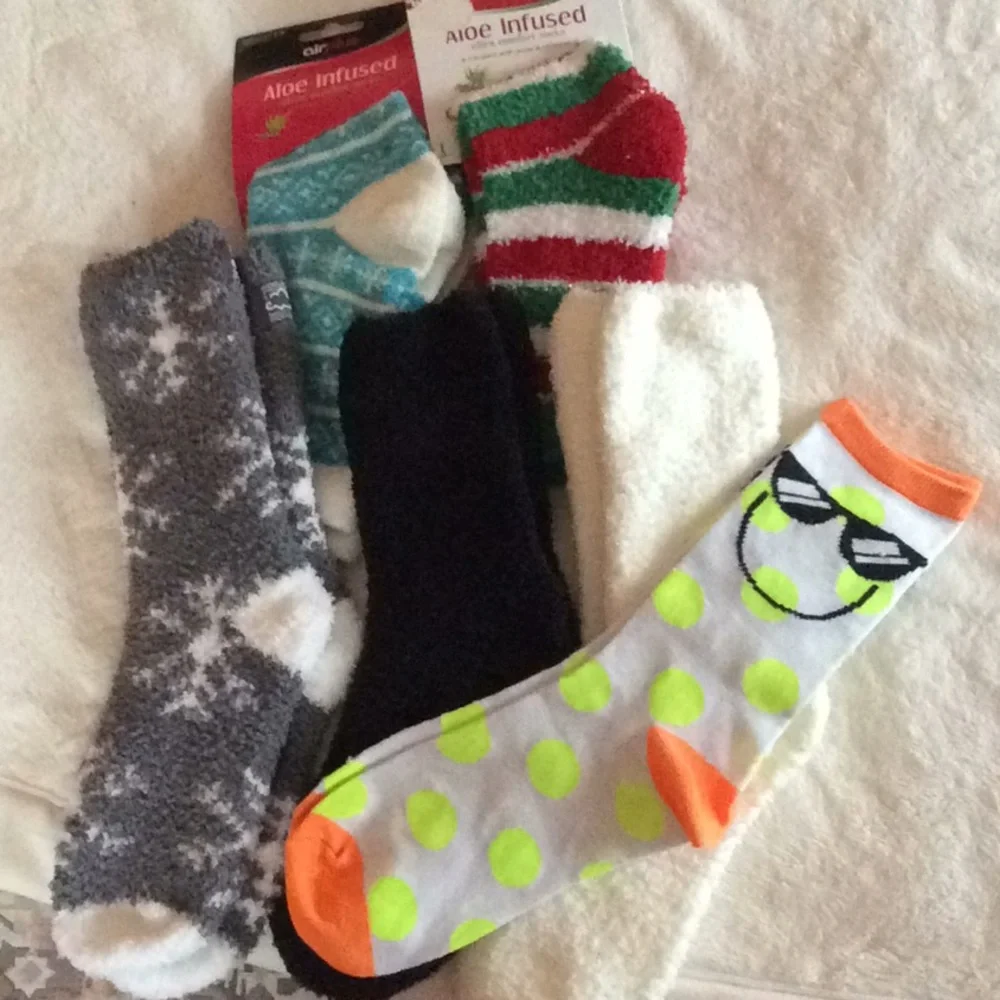 Fluffy Socks Mixed Lot 6 Pairs